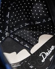 Drive Cursive Logo Blue 3 Panel Hat