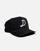 Drive Cursive Logo Black Rope Hat