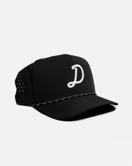 Drive Cursive Logo Black Rope Hat