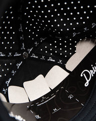 Drive Cursive Logo Black 5 Panel Hat