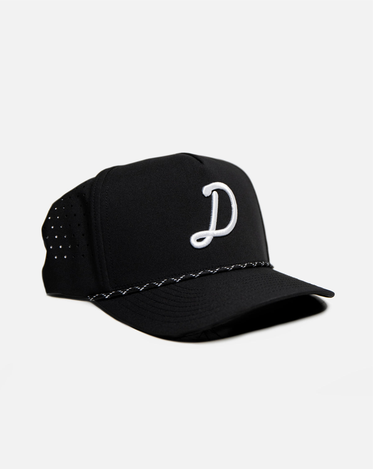 Drive Cursive Logo Black Rope Hat