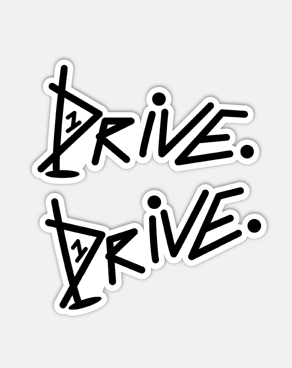 Drive 4" Flag Logo Sticker