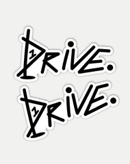 Drive 4" Flag Logo Sticker